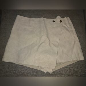 Free People Cream Skorts Relaxed Fit
